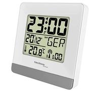 Technoline Radio Despertador con indicador de Temperatura, Color Blanco, 79 x 79 x 30 mm