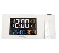 Technoline WT 537 Digital Table Clock Rectangular Color Blanco Reloj de repisa o sobre Mesa - Relojes de Mesa (AAA)