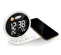 Technoline, WT427 - Despertador LED inalámbrico con Cargador USB