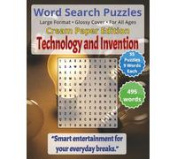Technology and Invention - Word Search Puzzles - Cream Paper: Screen-Free! Challenging Brain Activity for All Ages (Word Searches - Cream Paper Edition - For All Ages)