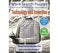 Technology and Invention - Word Search Puzzles: Screen-Free! Challenging Brain Activity for Adults (Word Search for Everyone Ages 18+)