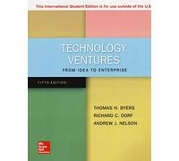 Technology ventures. From idea to enterprise