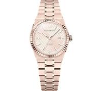 TechnoMarine Terra NOVA Lady - Esfera de acero inoxidable de 36 mm, color champán y oro rosa, cuarzo PC32