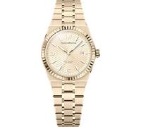 TechnoMarine Terra NOVA Lady - Esfera dorada de acero inoxidable de 36 mm, cuarzo PC32