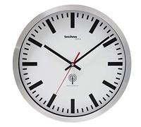 TechnoTrade WT-8610, Plata, 1x AA - Reloj de Pared