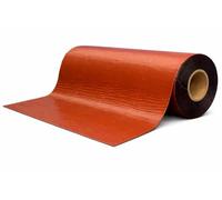 Techo autoadhesivo de 1 x 10 m de terracota - Hoja de techos de betún con cubierta de aluminio - Impermeabilización sin llama - para garajes, cobertizos de jardín y techo plano rollo de 10 m²