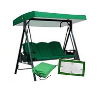 Techo Columpio 191 x 120 cm Tela Oxford Recubierta De Plata 210D Toldo Columpios Exteriores para Jardin Durable Y Resistente ai Desgarro,Green