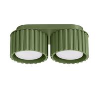 Techo Comedor Verde Oliva Aluminio Pasillo 2-flammig GX53 Deckenleuchte Cocina