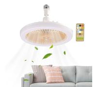 Techo con ventilador - Diseño moderno de iluminación de cocina, ventilador de techo con control remoto | Función de temporizador ajustable, ajustes de velocidades, accesorio de enfriamiento