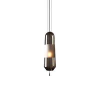 Techo Creativo nórdico Creativa Cápsula Gris Lámpara la luz Colgante E14 Adecuado para café, Restaurante, Dormitorio, Sala de Estar