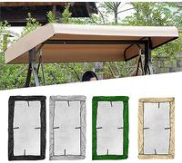 Techo de balancín de 2 3 plazas para balanzas para exteriores antirayos UV,prueba de lluvia polvo y toldo para funda de repuesto, 213 x 122 x 18/23 cm