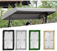 Techo de balancín de 2 3 plazas para balanzas para exteriores antirayos UV,prueba de lluvia polvo y toldo para funda de repuesto, 213 x 122 x 18/23 cm