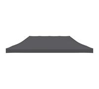 Techo de carpa para celebraciones 3x6 m gris antracita