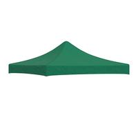 Techo de carpa para celebraciones verde 3x3 m 270 g/m²
