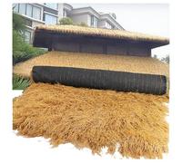 Techo de paja artificial ignífugo, techo de paja gruesa para fiestas en la playa, centros turísticos, decoración de interiores, proyectos de bricolaje, material plástico reforzado resistente al fuego