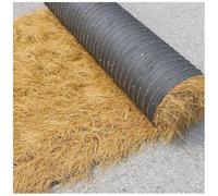 Techo de Paja Artificial Mexicano Ignífugo, Rollo de Paja de Palma Sintética Impermeable Para Jardines Tiki Bar Decoración de Valla Fiesta Hawaiana Manualidades(Size:0.5*20m(1.6*65ft),Color:amarillo)