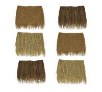 Techo de Paja Artificial Rollo de paja de palma, esteras de paja de palma, 50 cm x 47 cm, zócalo de césped for techos comerciales, cabañas, bares, fiestas y hogares.(Color B Flame retardant)
