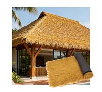 Techo de Paja Artificial, Techo de césped sintético ignífugo, Rollos de Palma Amarilla Mexicana para Patio, decoración de jardín (1x5m)