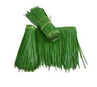 Techo de Paja Artificial Verde Duradero - Teja de Paja de simulación de 0,5 x 6 m para decoración de pabellones, Techo de Paja Artificial de plástico, decoración de jardín Exterior