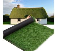 Techo De Paja Artificial Verde En Rollo, Techo De Paja Sintética For Cabañas, Piscinas Y Jardines, Cubierta De Paja Sin Mantenimiento, Material For Techos De Paja For Exteriores.(0.5*1m(1.6*3.2ft))