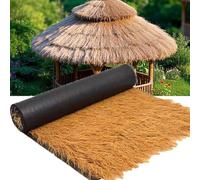 Techo De Paja De 50 Cm De Ancho, Rollo De Paja Artificial, Bar Tiki, Cabaña, Césped, Palapa, Techo De Paja, Fardos De Heno For Decoración.(1 * 10m(3.2 * 32.8ft))