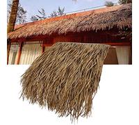 Techo de paja mexicano artificial ignífugo para cabañas Tiki, patios al aire libre, decoración de pared y cabañas de patos, material duradero para techos