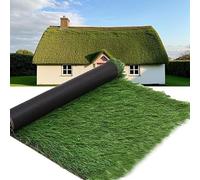 Techo de paja sintética, Césped artificial en rollo de 0,5 m de ancho, varios tamaños, resistente al agua, sin mantenimiento, for pérgolas, casetas, piscinas y jardines.(1 * 11m(3.2 * 36ft))