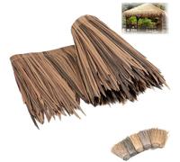 Techo de Paja sintética, Rollo de Paja de Palma Artificial - Techo de Paja Mexicana para Puesto de Caza de Patos, Cubierta de sombrilla y cenador Exterior - Tejas de Paja duraderas para la d