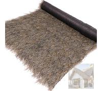 Techo de Paja sintética, Rollo de Paja Mexicana Artificial para Exteriores, Ideal para Patios de Granja, techos de Playa, Decorativo (1 x 9,5 m/3,3 x 31,2 pies)