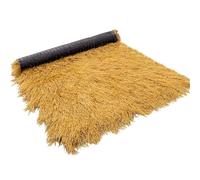 Techo de Paja sintética, Rollo de Techo de Paja Artificial Mexicana, Paja sintética ignífuga para cabañas, Cubiertas para sombrillas de jardín y Patio, 1x16m (39.4x630in) - Decoración durade