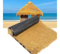 Techo de paja sintética, Techo de paja artificial en rollo, césped sintético for bar Tiki, jardín, piscina, palapa, cabaña, cerca, 0,5 m de ancho, varias longitudes(1 * 2m(3.2 * 6.5ft))