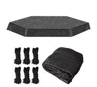 Techo de protección solar, accesorio para trampolín, escudo meteorológico, bandas de fijación fuertes, reducción de calor, agradable saltar, accesorios para dispensadores de sombras, actividades