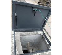 Techo de Puerta de Acceso de escotilla del ático de elevación hacia Arriba, Cubierta de Puerta de sótano al Aire Libre, Tapa de Salida Personalizada de Saltos de Hombres/bodegas con Varillas y manija