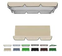 Techo De Repuesto para Columpio ,Capota para Columpio de Patio Jardin Exterior y Funda de Asiento de Columpio 2/3 Plazas Cubierta de Repuesto para Toldo de Columpio(Beige,164x114x15cm)