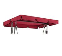 Techo de Repuesto para Columpio de Jardín, Impermeable Toldo Balancin Jardin, Tela Oxford 420D, Funda para Balancín, Ajuste para Columpios 2 3 Plazas(Red,3 Seater:77x49x6in)