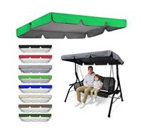 Techo De Repuesto Para Columpios De Porche, Toldo De Reemplazo De Poliéster Impermeable Cubierta De Techo Para Columpio 2/3 Plazas De Jardín Patio Porche Exterior Sombra(Green,164*114*15cm)