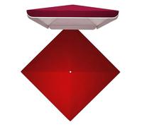Techo De Repuesto Para Sombrilla 3.0x3.0 M Toldo Cuadrado Con 4 Varillas Recambio Impermeable (Wine Red, 2.5mx2.5m)