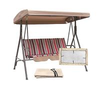 Techo de Repuesto para un Columpio,Cubierta de Reemplazo Impermeable Techo Solar para Balancín de Jardín 3 Plazas,Funda de Repuesto para toldo de Techo,191x120x18cm,Tela Oxford 210D