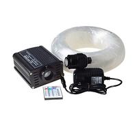 Techo Estrellado Coche Techo Maykit multicolor de la estrella del coche con 16w RGB LED mini proyector 288pcs 3m fibra for 3 * for Opel Astra techo estrellado(RGBW,100-240 transformer)