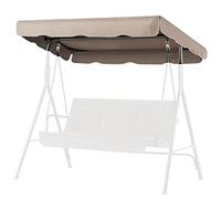 Techo Impermeable Funda de Repuesto para Columpio de Jardín con Protección UV, Toldo de Reemplazo Cubierta, 195 * 125 * 15cm, 002