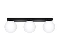 Techo Negro Blanco 3-flammig 50CM Largo Blendarm Metal Cristal Deckenleuchte