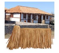 Techo Paja Artificial Techos para Cabañas Tiki Rollos Paja Sintética Que no Requieren Mantenimiento Flexible para Terrazas Y Sombrillas Patio WXQTM