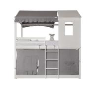 Techo para litera montessori algodón gris 90x196cm