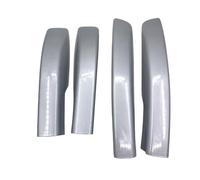 Techo Portaequipajes para Mitsubishi para ASX SUV 2013-2019 Barra Portaequipajes Delantera Y Trasera Tapa Plástico para Los Extremos Rieles(Silver 4pcs)