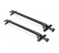 Techo Portaequipajes Portaequipajes Universal para Techo De Coche 1 Par Aluminio Negro con Barras Superiores Bloqueo(A)
