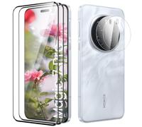 TECHO Protector de Pantalla para Honor Magic 7 Pro Cristal Templado Completa [Caso Amistoso][Ultra HD][De Punta a Punta][Sin Burbujas][Anti-Scratch][Sensible al Tacto][2+2 Piezas]