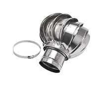 techo Turbine Ventilación lluvia cubierta, Rotat sombrerete de chimenea para Secadora, acero inoxidable viento Turbine Ventilator para Casa, conducto escape ventilación Cool Ball (tamaño: 250mm/9.8
