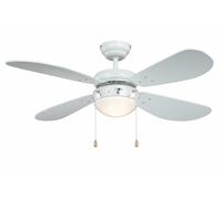 Techo Ventilador Con Luz Classic Blanco 105CM Techo Cuarto de Estar Silenciioso