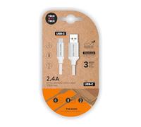 TechOneTech Cable USB-A Macho a USB-C Macho - Recubierto de Nylon Trenzado - Longitud 1m