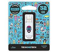 Techonetech PENDRIVE 32GB TECH ONE TECH Calavera Maya, multicolor
